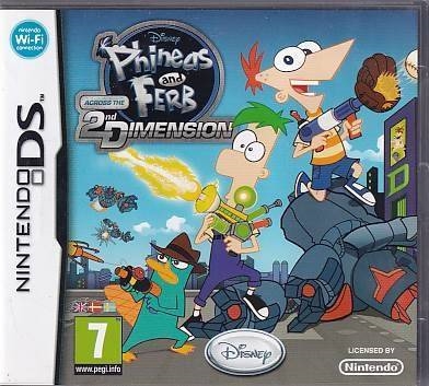 Phineas and Ferb - Across the 2nd Dimension - Nintendo DS - Uden Manual - (A Grade) (Genbrug)